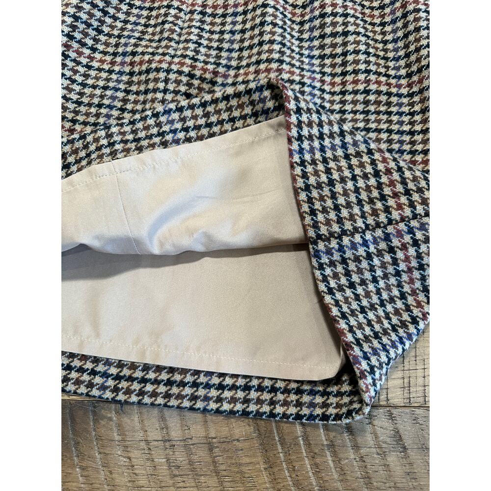 J.Crew Wool Houndstooth Patterned Skirt - Picture 4 of 5